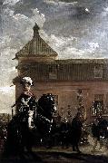 Prince Baltasar Carlos with the Count-Duke of Olivares at the Royal Mews Diego Velazquez